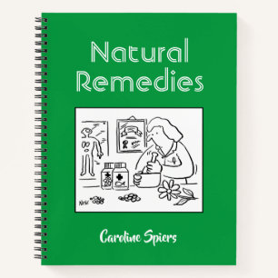Natural Remedies Notes with Recipient's Name Notebook