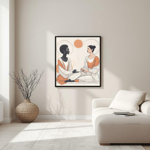 Natural Rhythm – Earth Tone Composition Poster