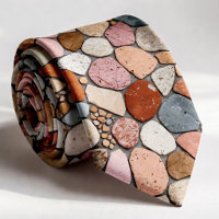 Natural River Stone and Marble Pebble Mosaic