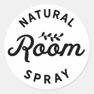 Natural Room Spray Essential Oil Label