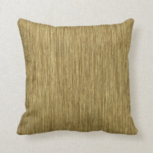 Natural Rustic Grainy Wood Background Cushion