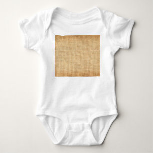Natural sackcloth, textured background. baby bodysuit