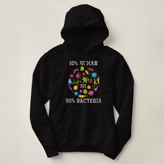 Natural Sciences Bacteria Scientist Gift Funny Bio Hoodie (Design Front)