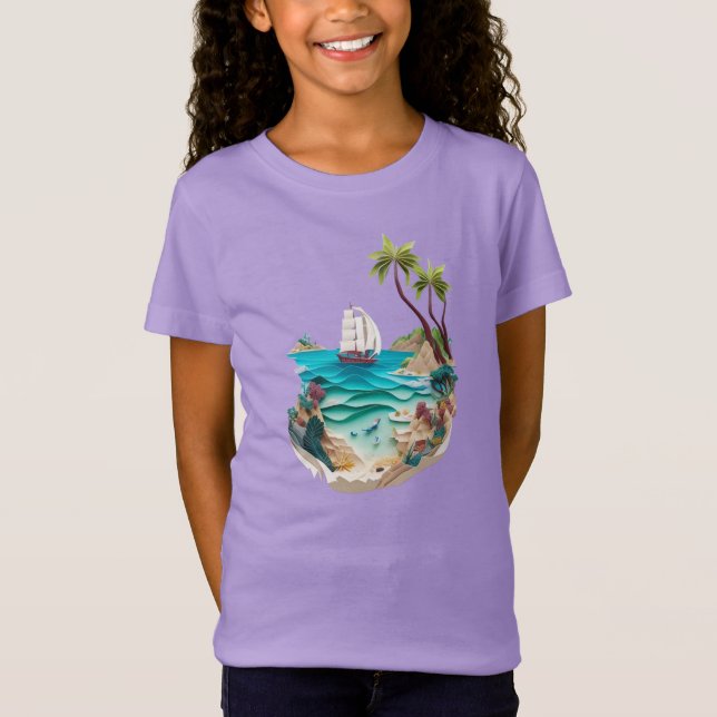 natural seen print T shirts (Front)
