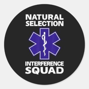 Natural Selection Interference Squad Paramedic Fun Classic Round Sticker