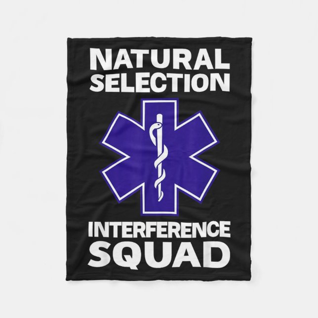 Natural Selection Interference Squad Paramedic Fun Fleece Blanket (Front)