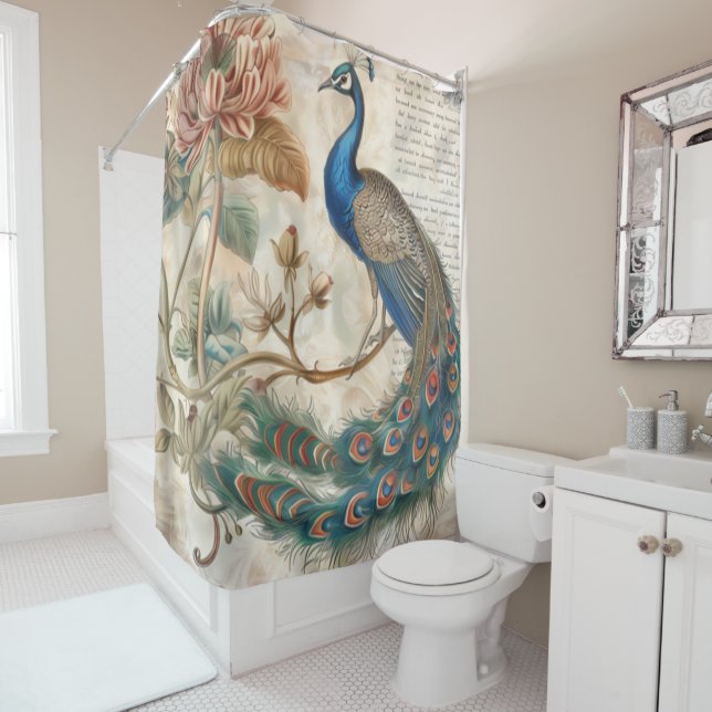 Natural Shower Curtain (In Situ)