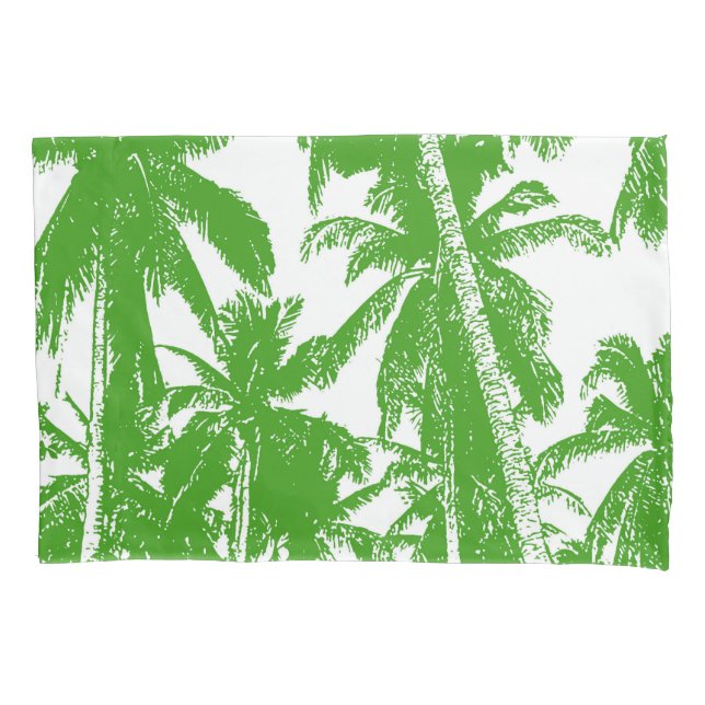 Natural Silhouette of Palm Trees Design Pillowcase (Front)