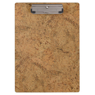 Natural Smoke Cork Bark Wood Grain Look Clipboard