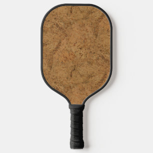 Natural Smoke Cork Bark Wood Grain Look Pickleball Paddle
