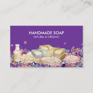 Natural Soaps purple Business Card