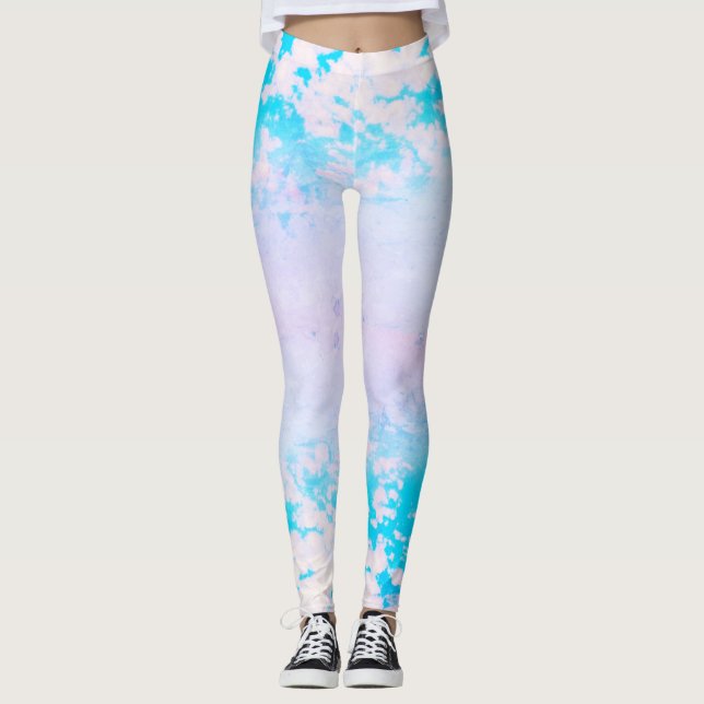 Natural softness, soft cirrus clouds leggings (Front)