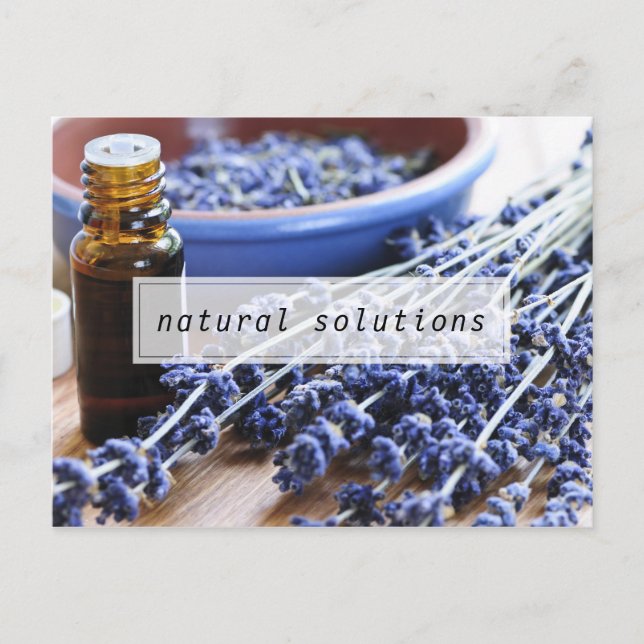 Natural Solutions Essential Oils Class Invitation Postcard (Front)