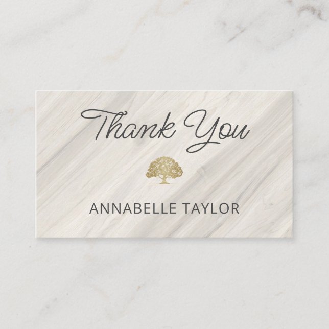 Natural Spa Name Thank You Discount Card (Front)