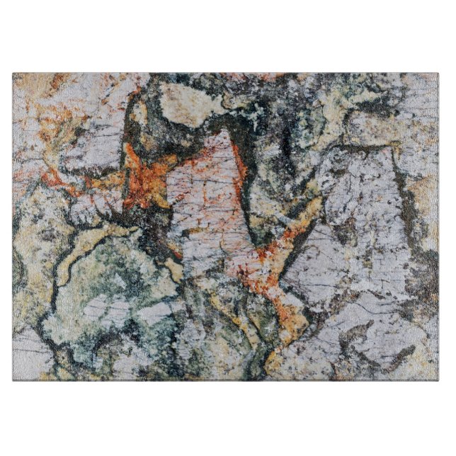 Natural Stone Pattern Glass Cutting Board (Front)