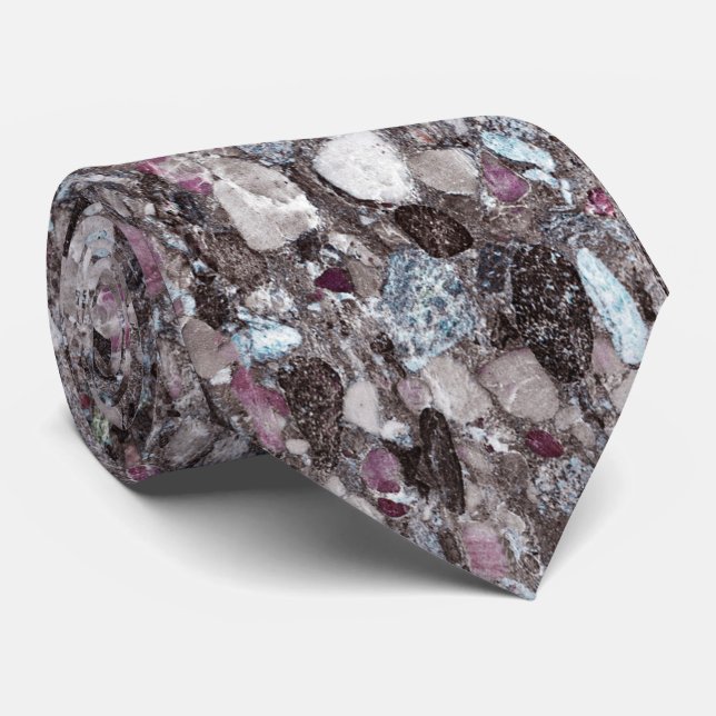 Natural Stone Pattern Tie (Rolled)