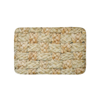 Natural Straw Texture Background Bath Mat