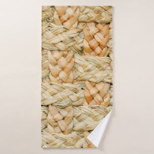 natural straw texture bath towel