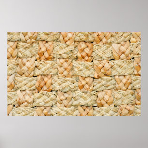 natural straw texture  poster