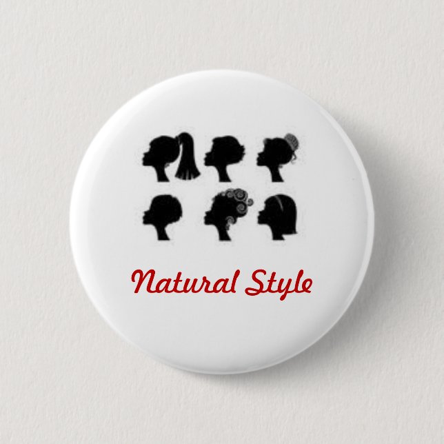 Natural Style 6 Cm Round Badge (Front)