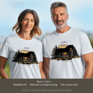 Natural Tennessee Walker Gaited Horse Sunset TWH T-Shirt