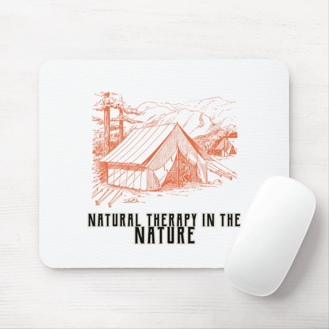 Natural therapy in the nature  mouse mat (With Mouse)