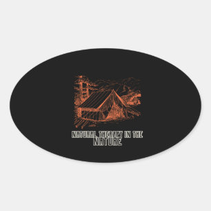 Natural therapy in the Nature Oval Sticker