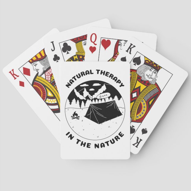 Natural therapy in the nature  playing cards (Back)