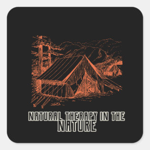 Natural therapy in the Nature Square Sticker