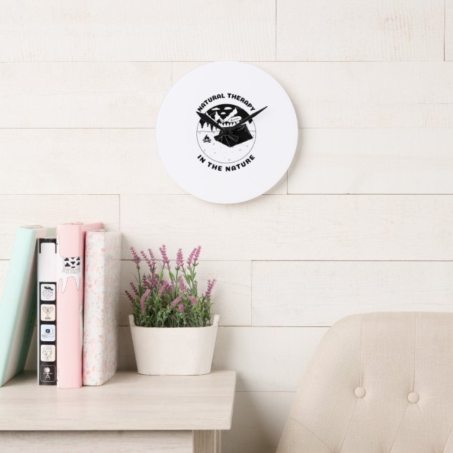 Natural therapy in the nature wall clock  (Reading Room)