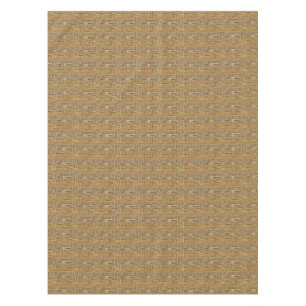 Natural Tones Bamboo Basket Weave Tablecloth