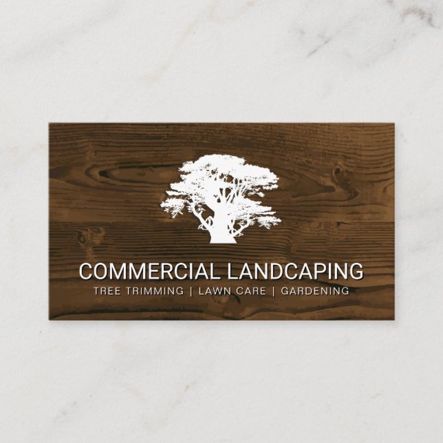 Natural | Tree | Gardening | Landscaping Business Card (Front)