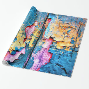 Natural Weather Effects Old Boards 3D Texture Look Wrapping Paper