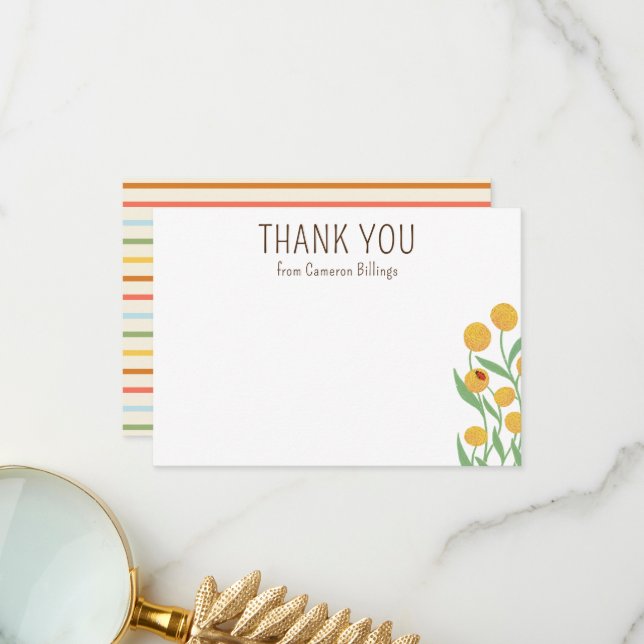 Natural Wonder Thank You Note Landscape Stationery (Front/Back In Situ)