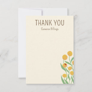 Natural Wonder Thank You Note Stationery Card