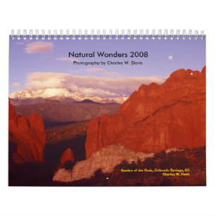 Natural Wonders 2008 - Customised Calendar