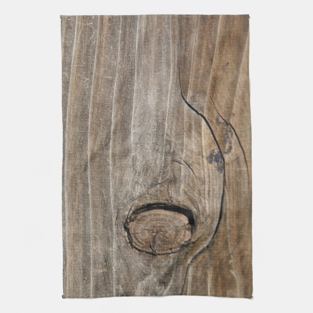 Natural Wood Grain Tea Towel (Vertical)