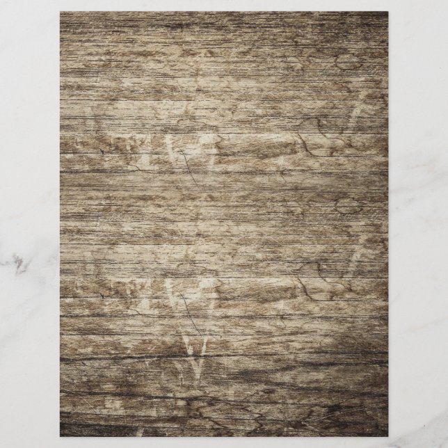 Natural wood texture scrapbook paper (Front)