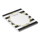 Natural Woodland Floral Personalised Notepad