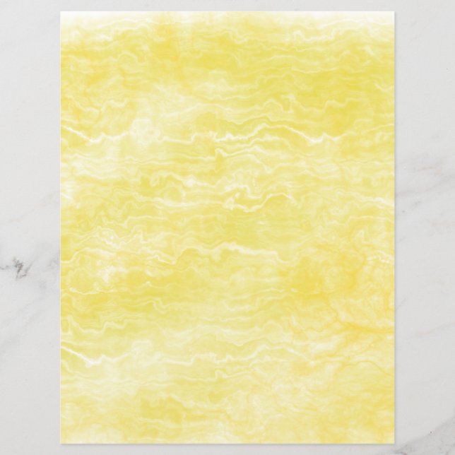 Natural Yellow Marble Scrapbooking Paper (Front)