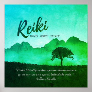 Natural Yoga Studio Meditation Instructor Quotes Poster