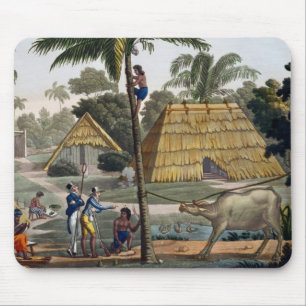 Naturalists question natives near Kupang, Timor, p Mouse Mat