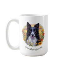 Naturally Caffeinated Mug with Border Collie Art