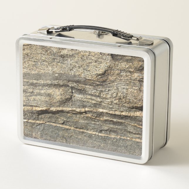 Naturally Cool Surfaces_Granite look_Blue Collar Metal Lunch Box (Back)