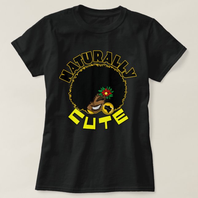 NATURALLY CUTE LOGO T SHIRT (Design Front)