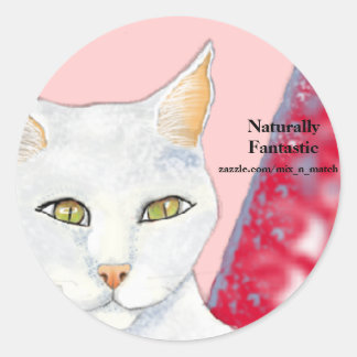 Naturally Fantastic Logo - Cosmo Classic Round Sticker