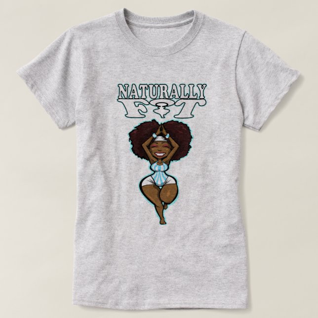 NATURALLY FIT YOGA T-Shirt (Design Front)