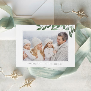 Naturally Joyful Holiday Photo Collage Card