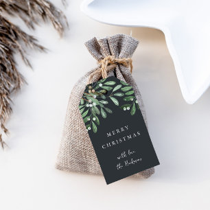 Naturally Joyful   Watercolor Christmas Gift Tags