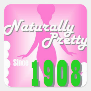 Naturally Pretty AKA Square Sticker
